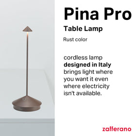 Zafferano Pina Pro lamp touch-control base for easy brightness and color settings