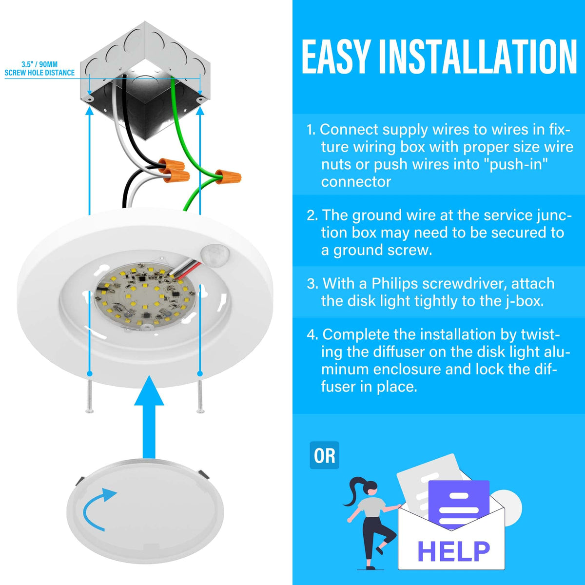 ZAGO 2-pack makes it easy to illuminate multiple spaces.