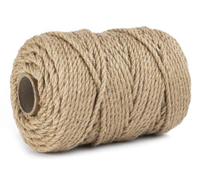 Zakous 5mm jute twine large roll for heavy-duty bundling and crafts.