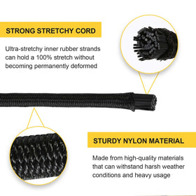 Zakous bungee cord on kayak roof rack demonstrates secure transport.