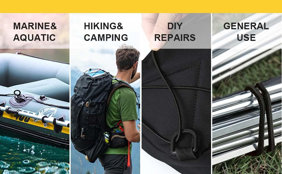 Zakous bungee cord stretched to show reliable elasticity.