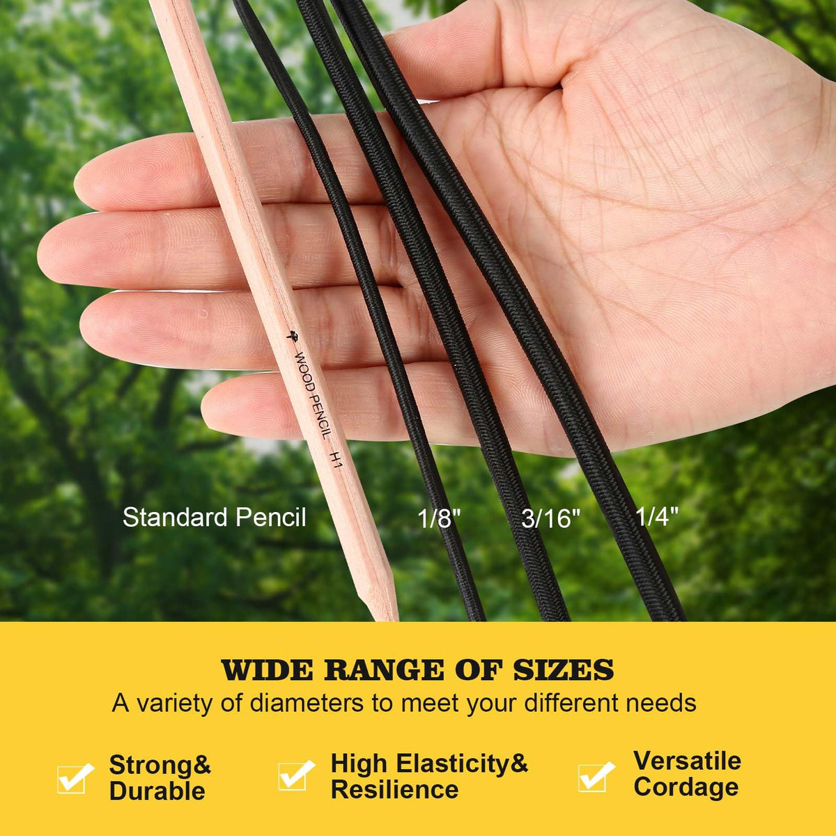 Zakous bungee cord used for tent pole repairs shows versatility.