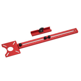 Zalaxt circle cutting jig demonstrates accurate circular cuts in wood.