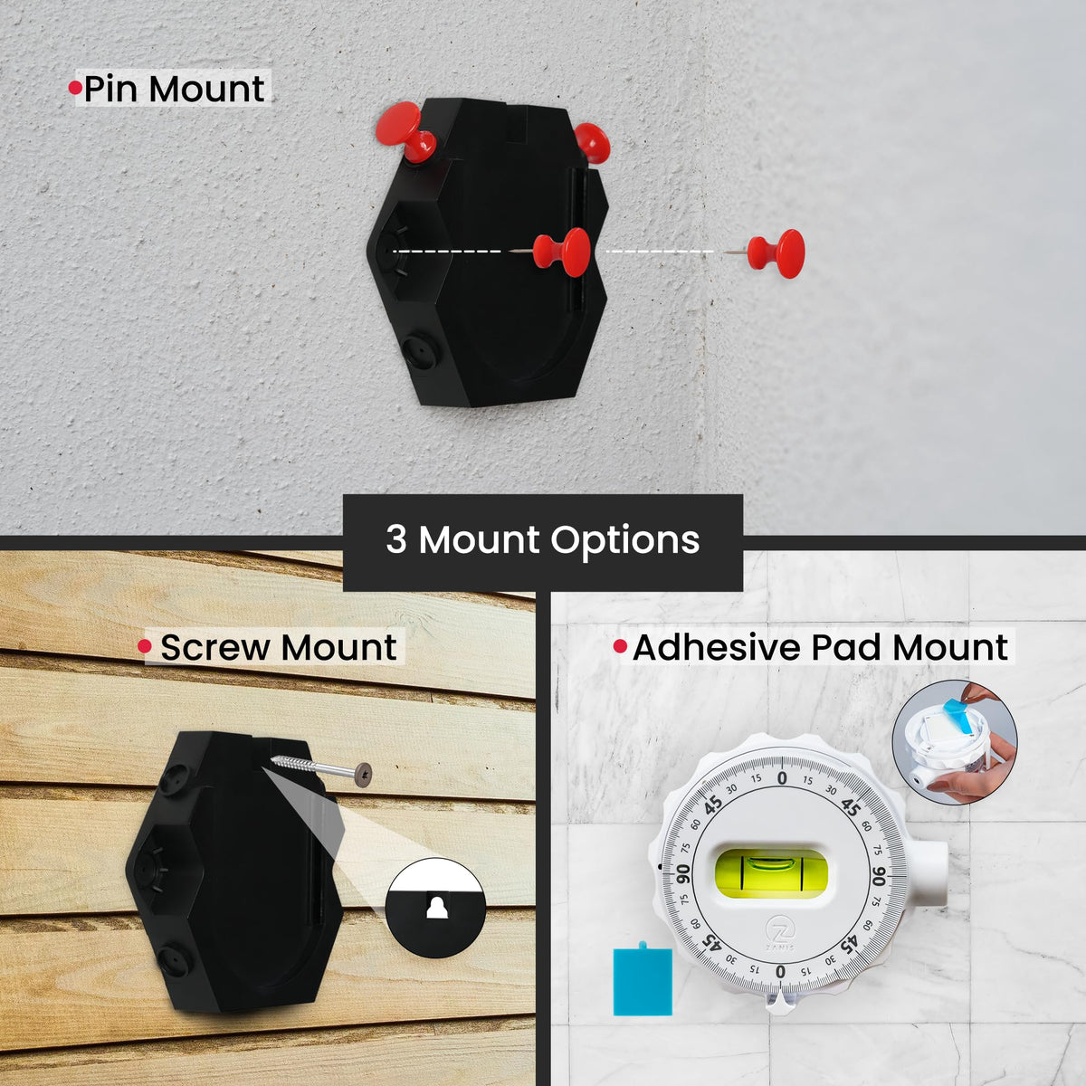 ZANIS laser level with screw slot for easy wall mounting