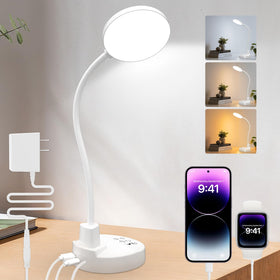 Zaplit 15W desk lamp base provides stable support for desk tasks.