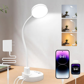 ZAPLIT 15W LED desk lamp with stable base for steady task lighting