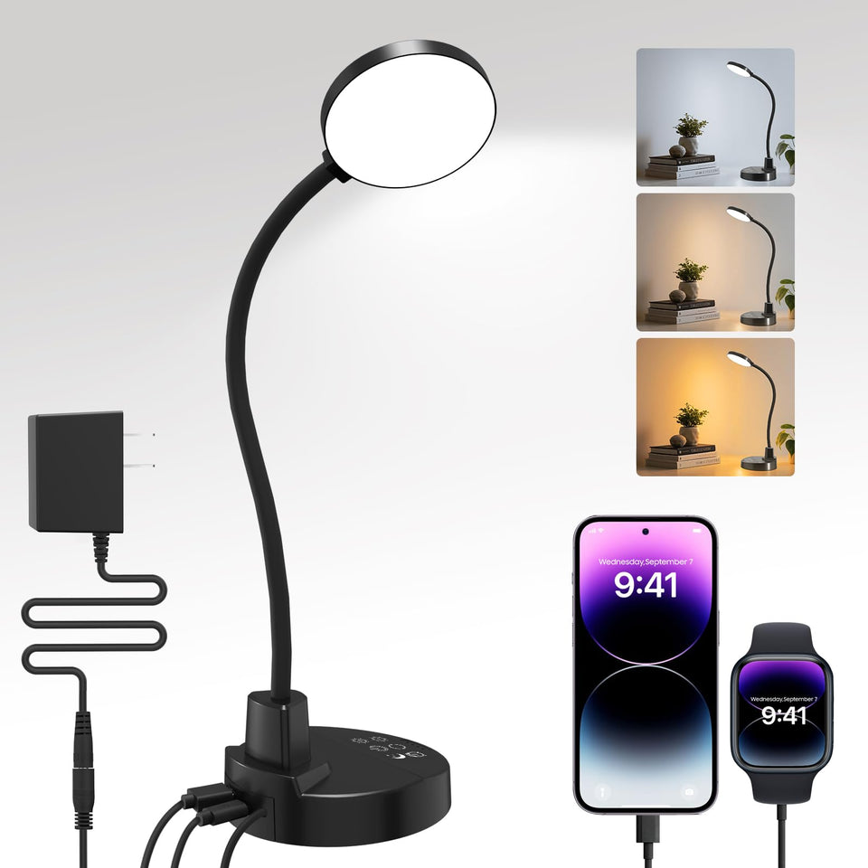 ZAPLIT desk lamp LED head for even reading illumination