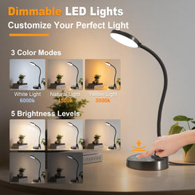 ZAPLIT gooseneck 360° flex enables precise light placement