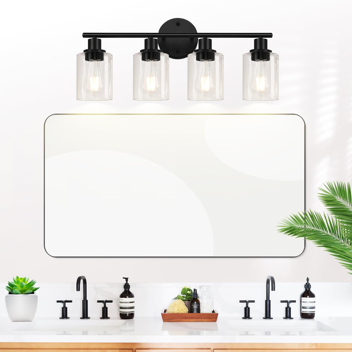 Zarbitta bathroom lighting with heat-resistant ceramic socket for safety