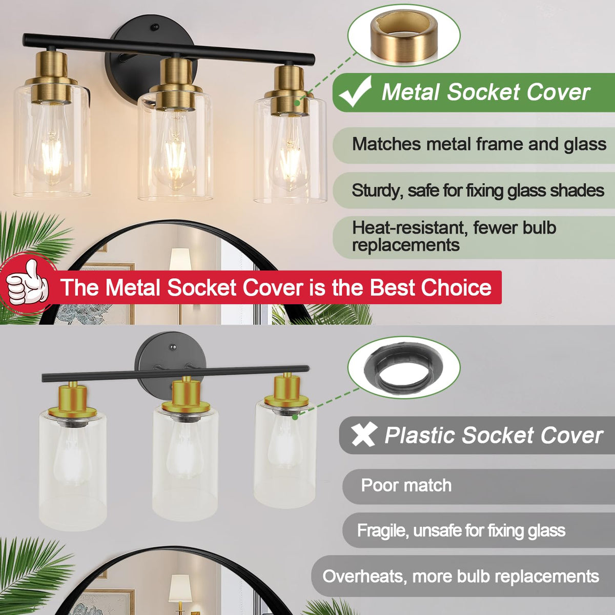 Zarbitta durable metal lamp body ensures long-lasting performance.
