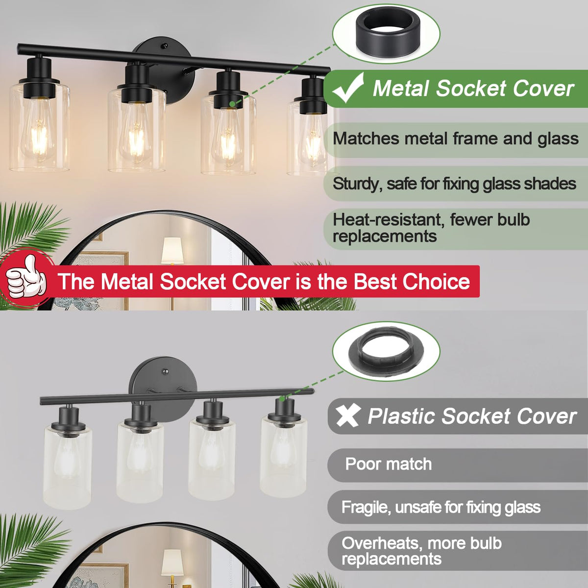 Zarbitta sturdy metal wall light ideal for hallways and closets