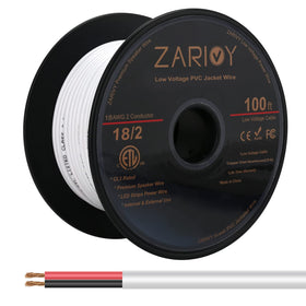Zarivy 18 AWG wire on a hard spool for easy dispensing and precise cuts.