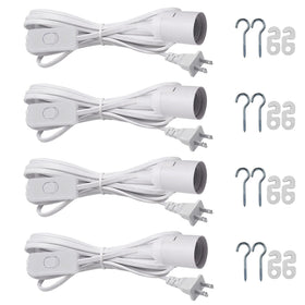 Zarnicy hanging light socket cord with switch for easy indoor lighting.