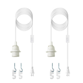 Zarnicy plug-in light socket with 16ft cord for flexible hanging lights.