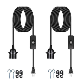 Zarnicy plug in pendant light cord 16ft ready for easy DIY lighting projects