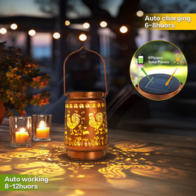LED solar lantern by ZASOWUUO lights the patio with energy efficiency