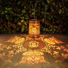 ZASOWUUO solar-panel lantern charging in sunlight ready for night use.