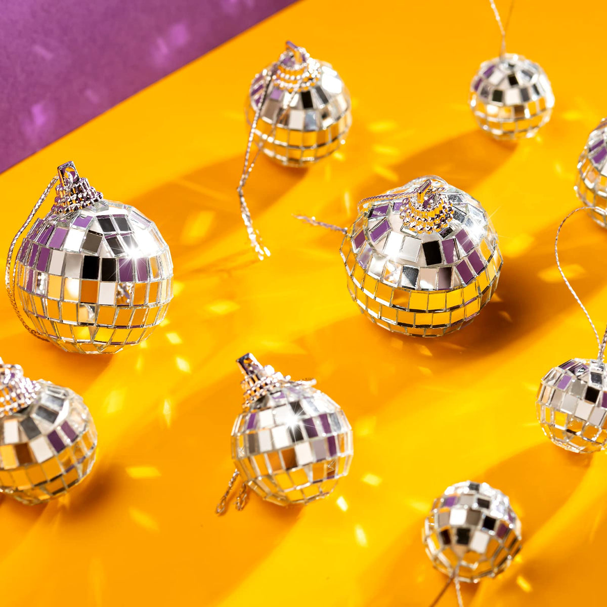 ZAUGONTW 0.79 inch mirror ball adds subtle sparkle to decor.