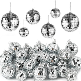 ZAUGONTW mirror disco ball 1.57 inch reflects sparkling light for celebrations.