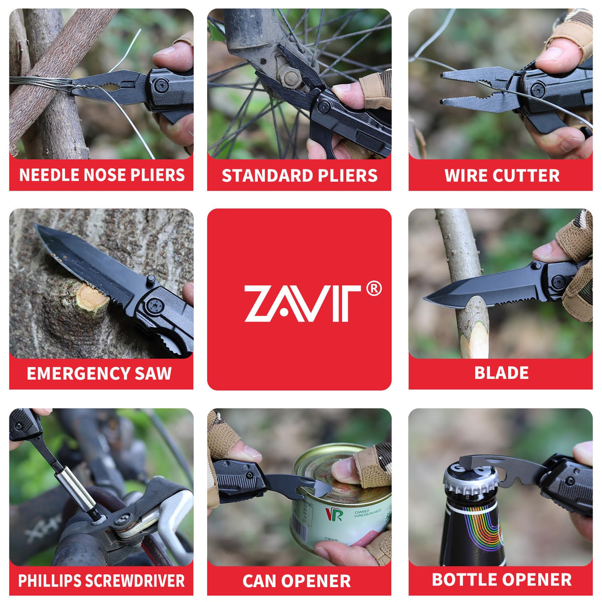 ZAVIT nylon pouch provides easy carrying and quick access