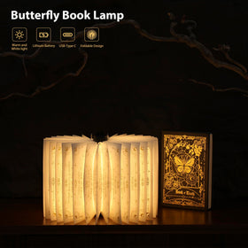 ZBOLE Magic Truth Book Light emits ambient light for cozy reading spaces.