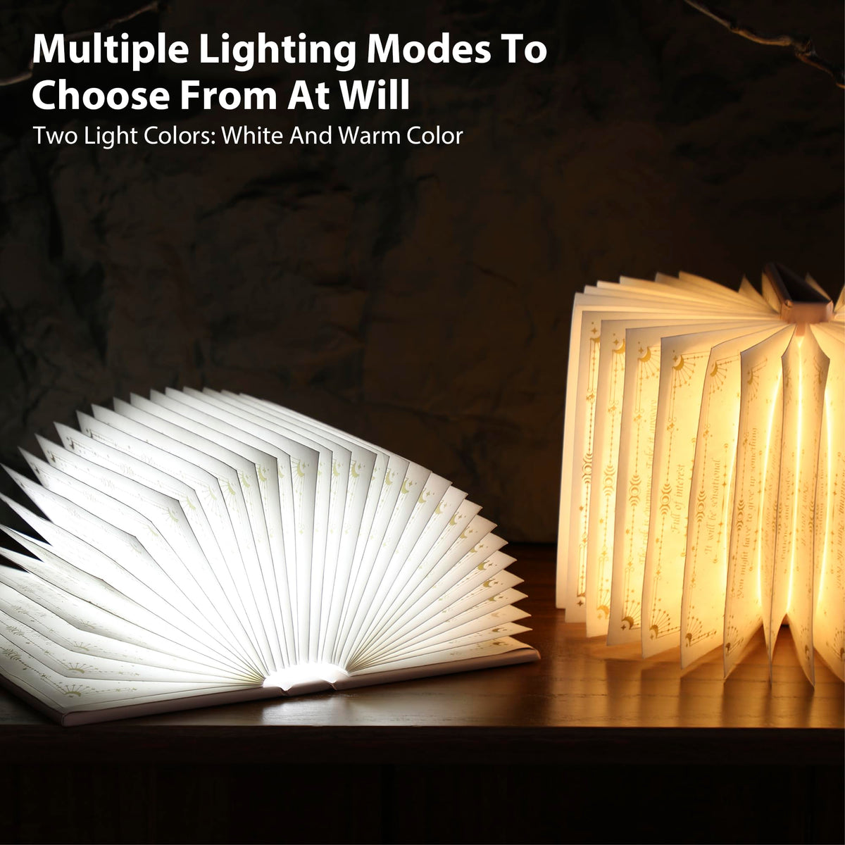 Breathing mode adds soft motion to the shelf display