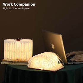 ZBOLE Magic Truth Book Light charging via USB with built-in battery.
