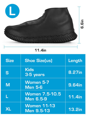 Zbyoujer portable rain shoe covers fit in bags or luggage