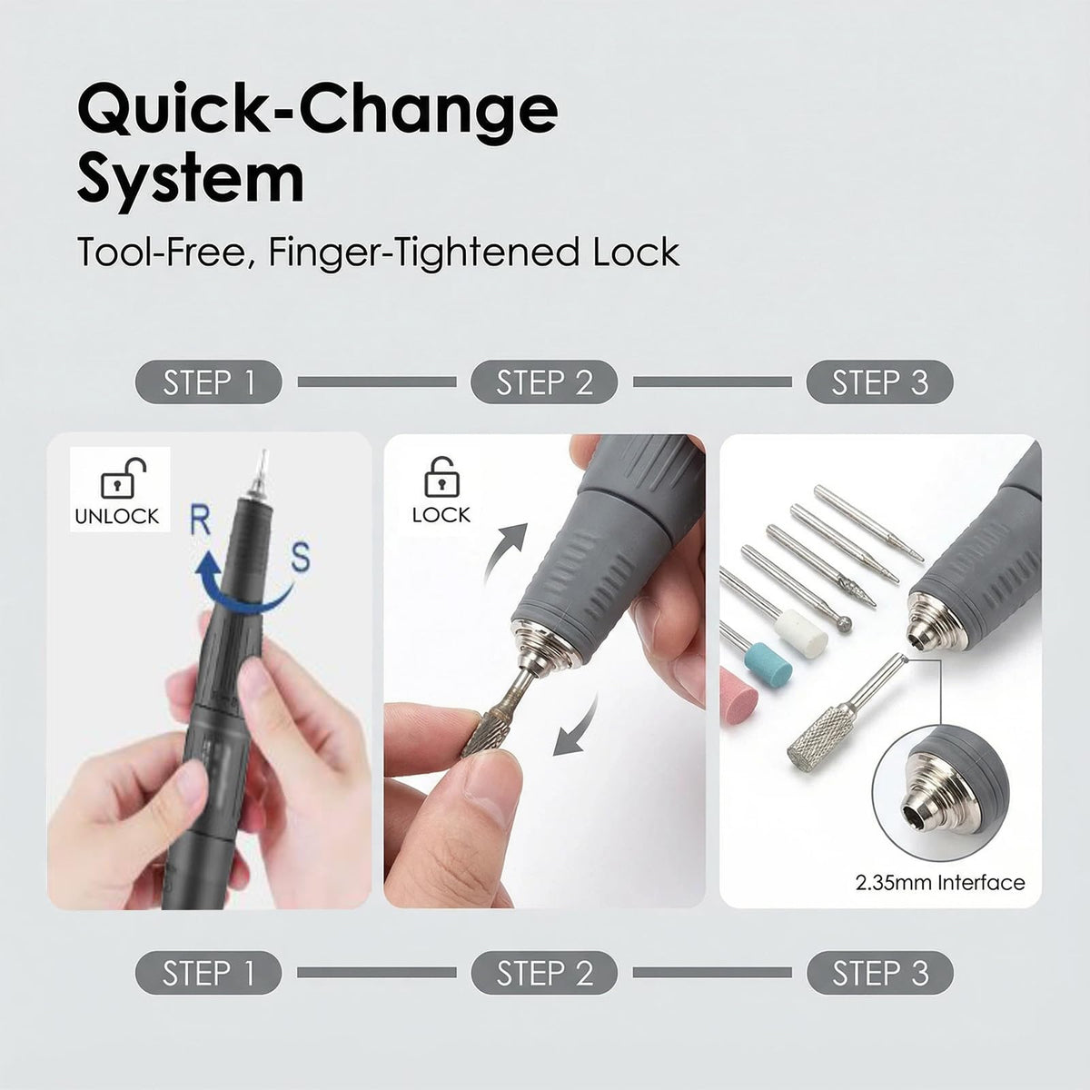 Zcafmfzf Marathon-4 micromotor compact handpiece for comfortable sessions.