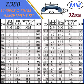 ZDBB O-Ring Kit picks toolset included for precise installation.
