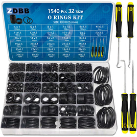 ZDBB O-Ring Kit storage box with 32 sizes for easy organization.