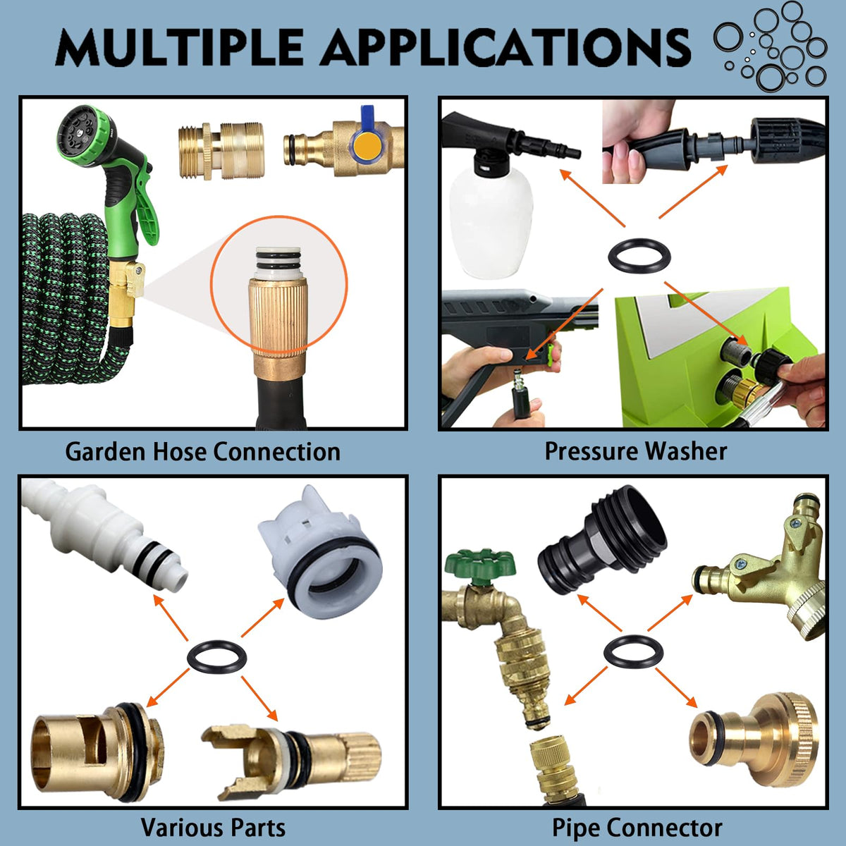 ZDBB shower-head seals and parts for easy replacement and steady flow.