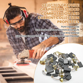 Circular saws benefit from reliable contact and reduced wear with ZDRU brushes.