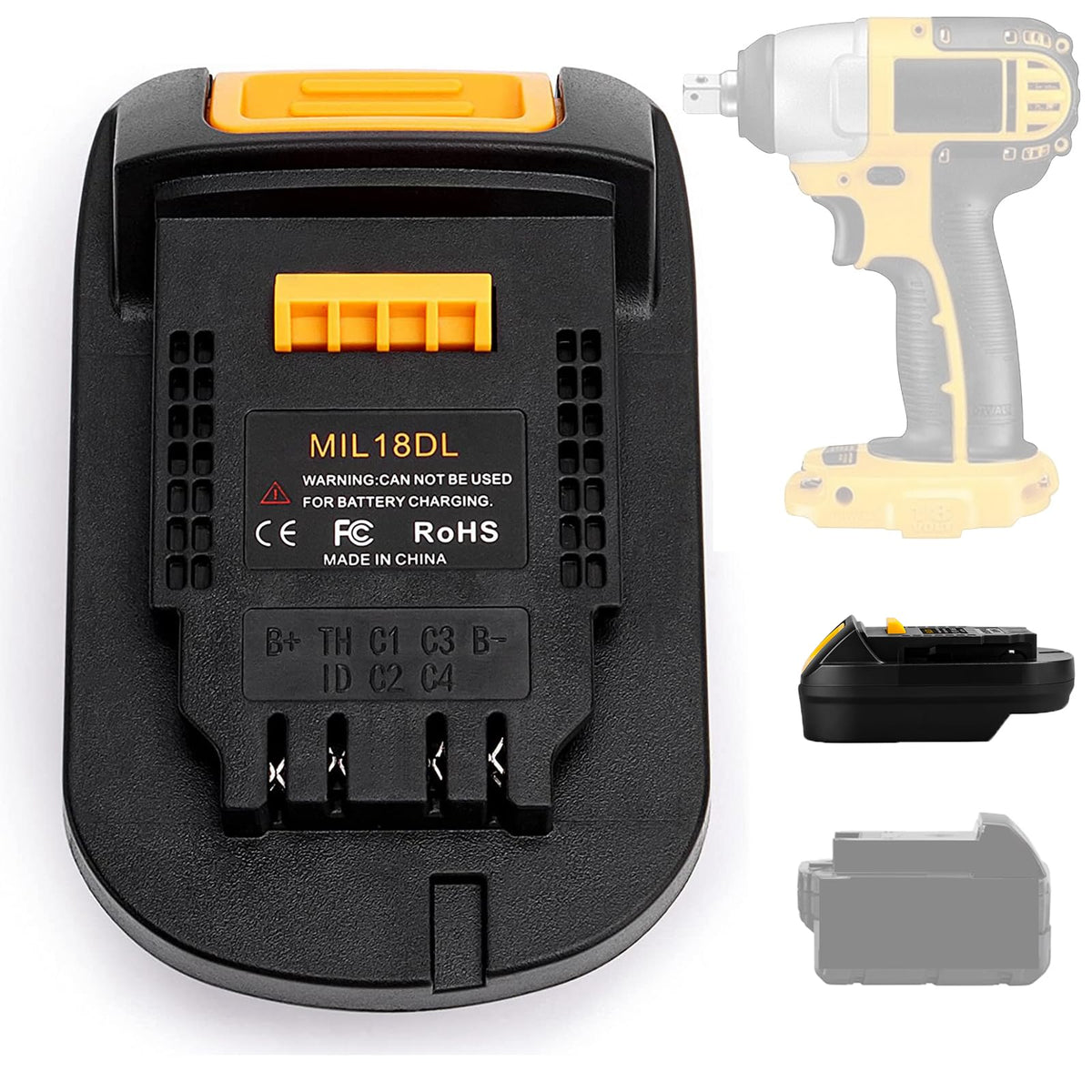 ZDTZAN MIL18DL adapter front view highlighting compact, portable design for on-site use