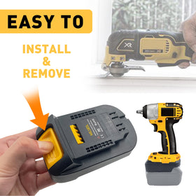 ZDTZAN MIL18DL adapter in hand emphasizing portable design for job sites