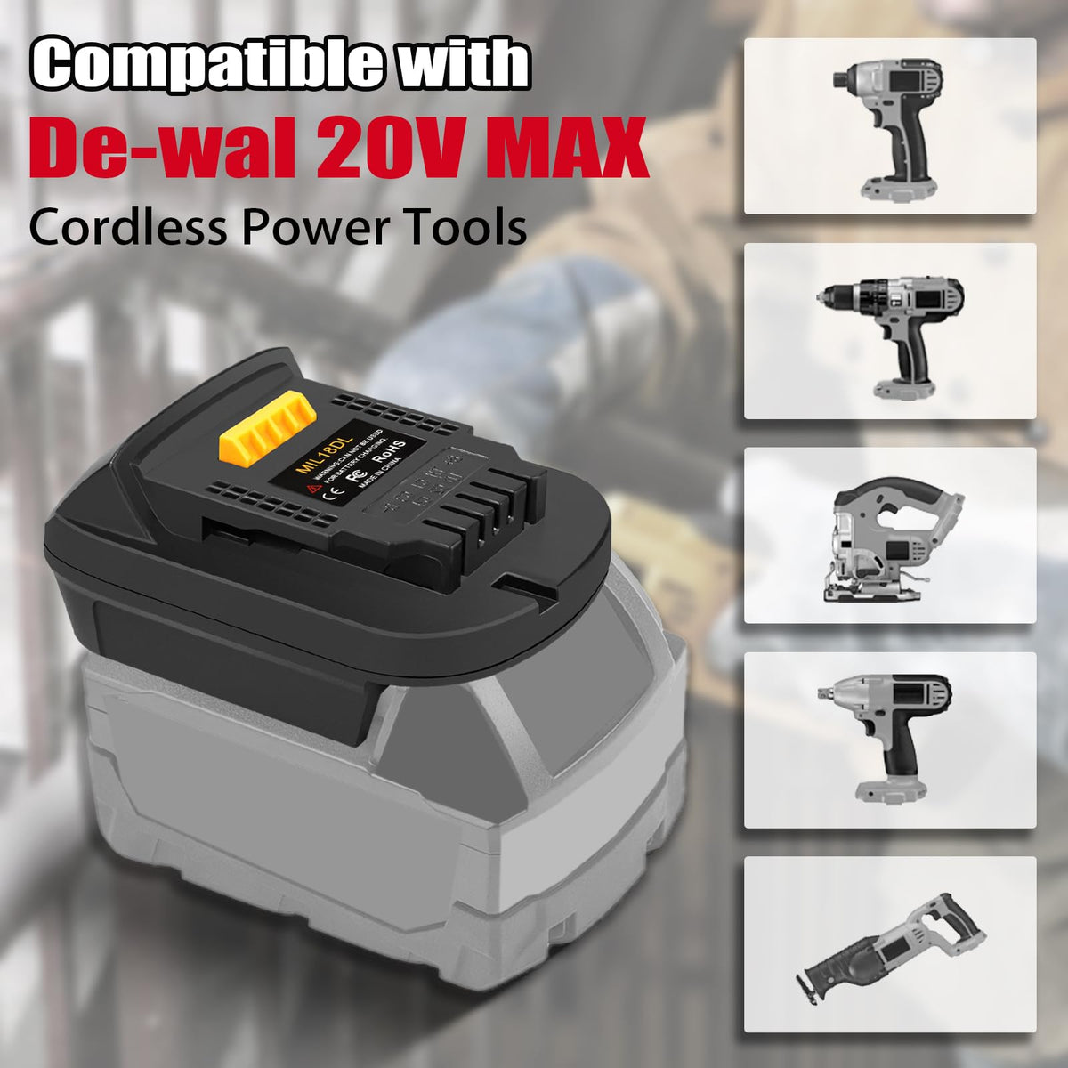 ZDTZAN MIL18DL adapter packaging image showing components and quick setup guidance
