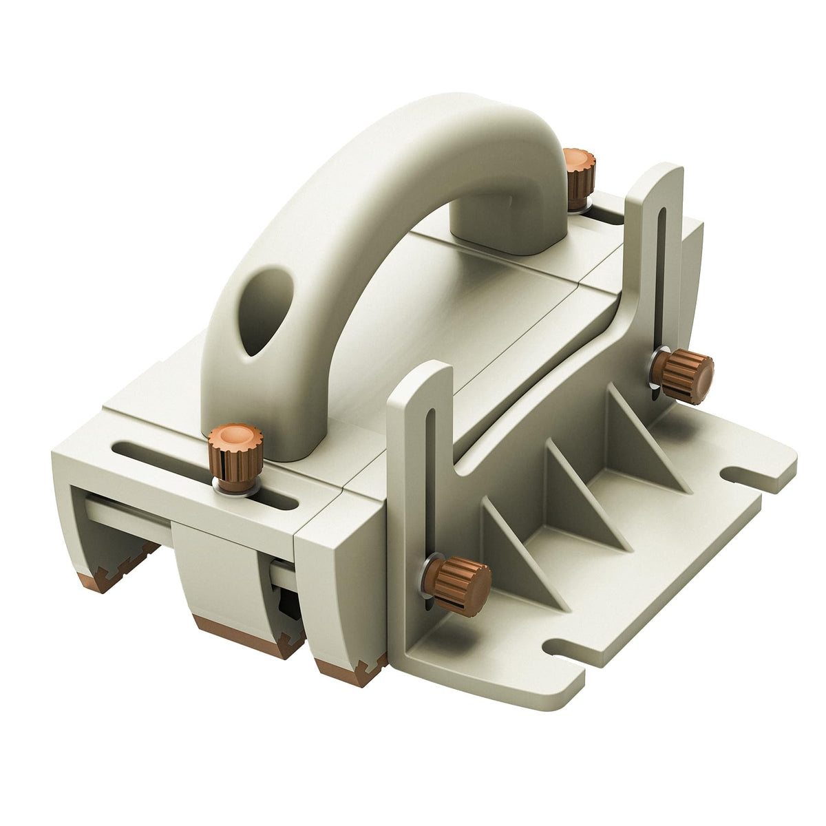 Zebekk push block on a table saw enabling safer narrow rip cuts