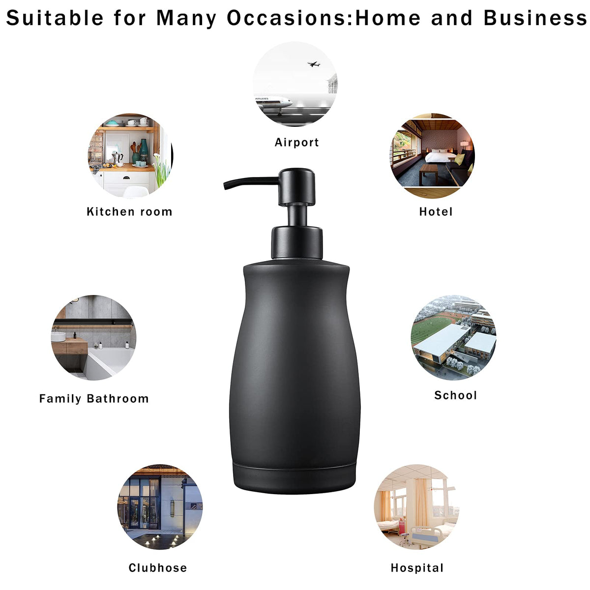 ZEBEYIMA 400 ml capacity dispenser ready for frequent use in any space.