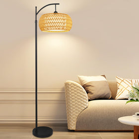 ZECOXOL Arc lamp easy assembly with long 7.6 ft cord.
