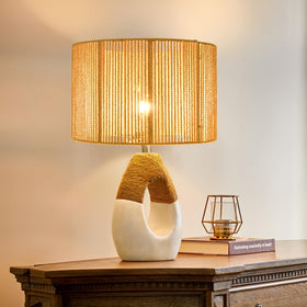 ZECOXOL woven hemp rope texture enhances rustic home decor.