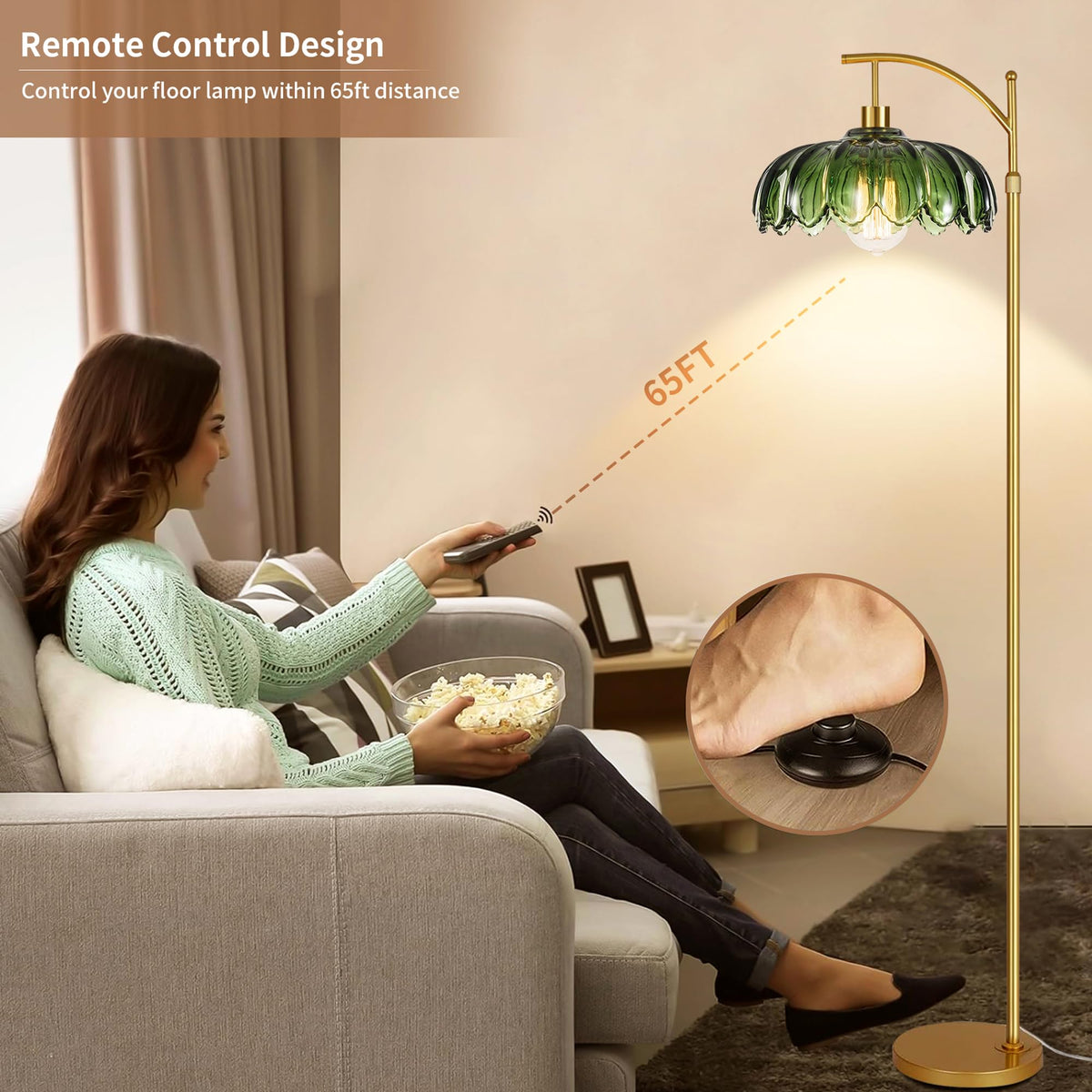 ZECOXOL remote and foot switch provide convenient control at home.