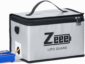Zeee LiPo Safe Bag suits 10-cell configurations for versatile charging.