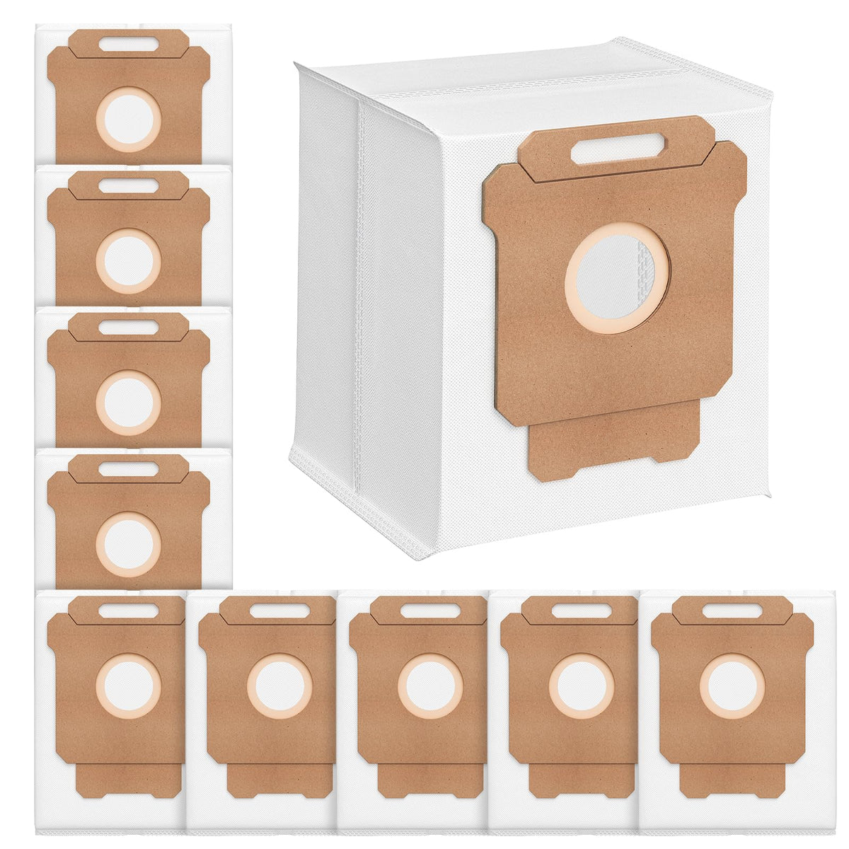 Zeekech Roomba dust bags 10-pack ready for quick replacements.