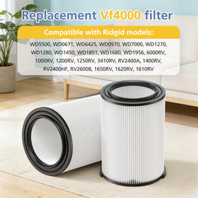 VF4000 replacement filter in Zeekech line for wet/dry vac debris.