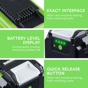 ZEERISA battery with four LED indicators helps monitor remaining power