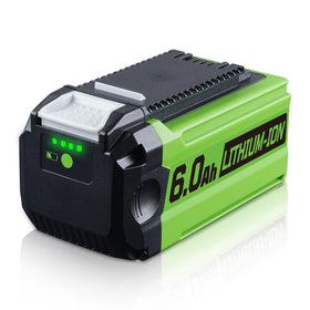 ZEERISA Greenworks 40V battery with 6000mAh capacity for extended tool use