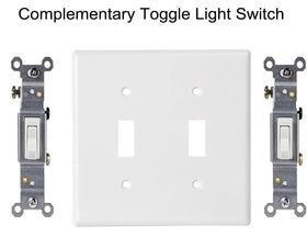 ZEFTV white wall plate for flawless outlet alignment and simple upgrades.