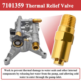 Zeiboat 7101359 valve inlet view showing 1/4 in NPT compatibility