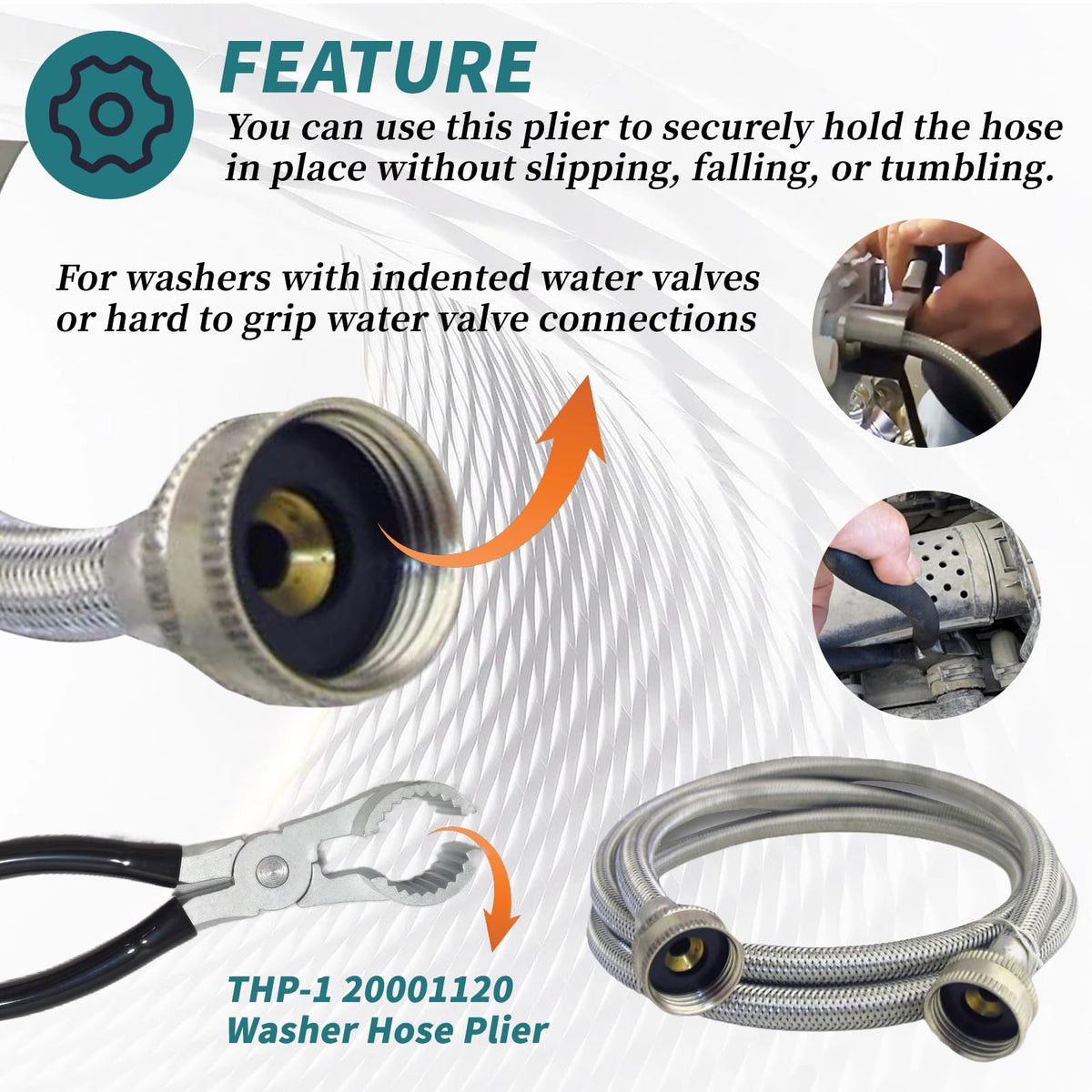 Zeikiwe THP-1 20001120 hose clamp removal tool in action