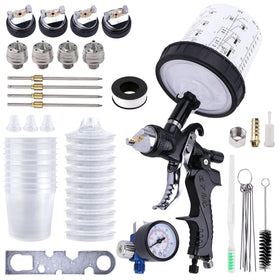 Zeinlenx HVLP spray gun front view for precise automotive coating.